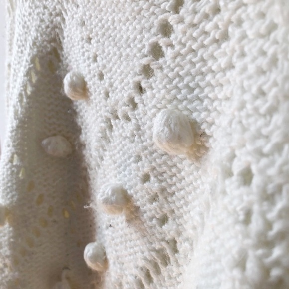 Katsumi Pompom Textured Knit Cropped Sweater Sz M - Picture 5 of 5